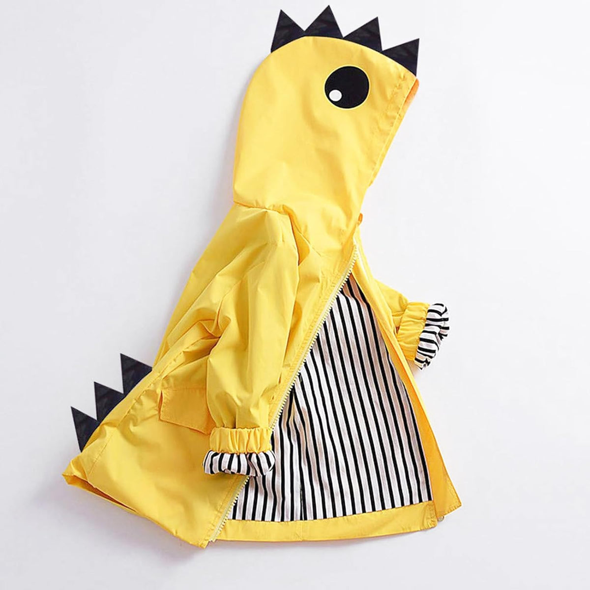 Toddler Baby Boy Girl Duck Rain Jacket Cute Cartoon Yellow Raincoat Hoodie Kids Coat Fall Winter