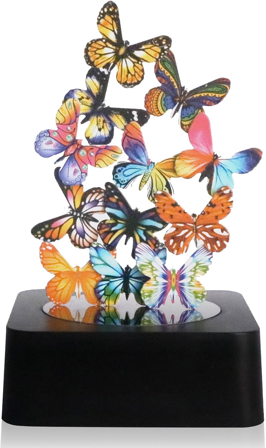 Desk Toys for Office for Adults Desktop Magnetic Butterflies Sculpture Desk Decorations for Women