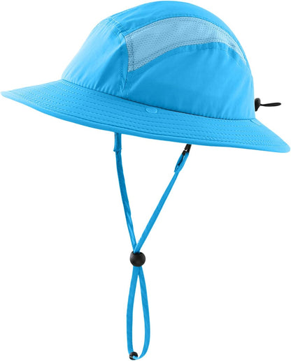 Home Prefer UPF 50+ Boys Sun Hat with Neck Flap Wide Brim Summer Beach Bucket Hat for Boys Girls