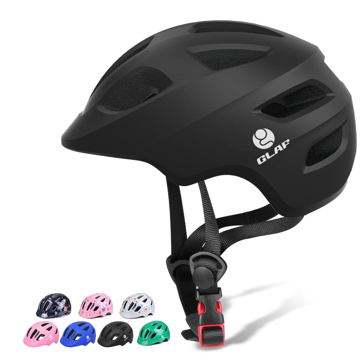 GLAF Baby Bike Helmet Toddler Helmets for 1+ Years Old, XS, Matte Black