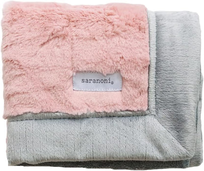 SARANONI Security Blankets for Babies Super Soft Boutique Quality Lush Luxury (Mini 15" x 20"