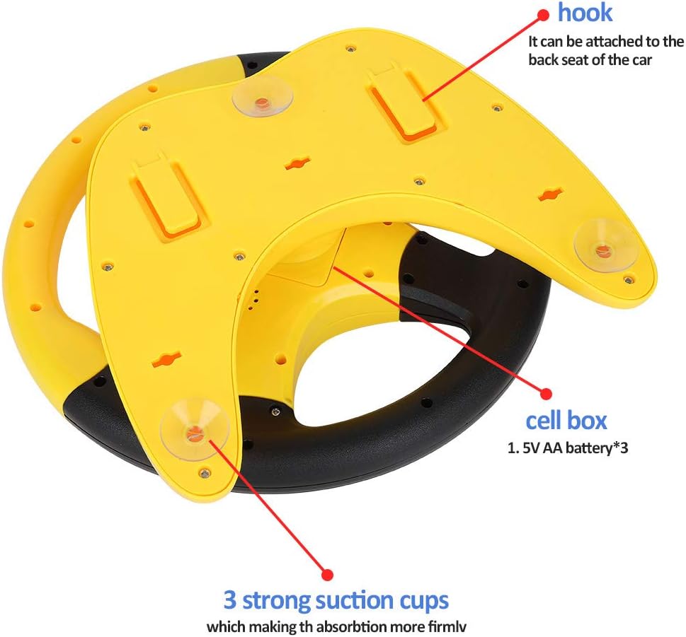 Coherny Simulated Driving Controller Portable Simulated Driving Steering Wheel Copilot Toy