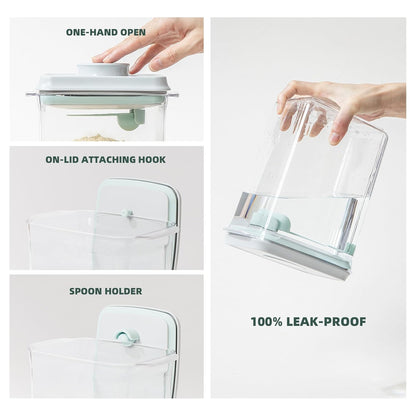 Baby Milk Powder Container - 2300ml Air Tight Formula Dispenser with Spoon and Scraper, BPA-Free