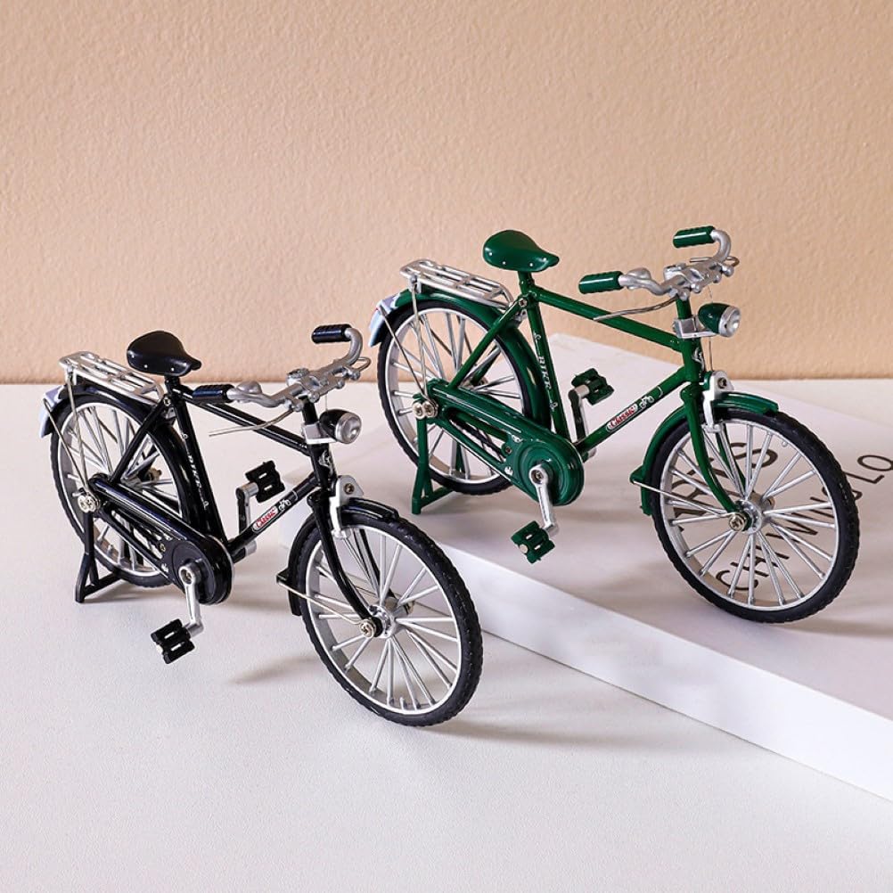 Miniature Alloy Bicycle Collections Bookshelf Decor, Metal Art Home Accessories, Desk Accessories