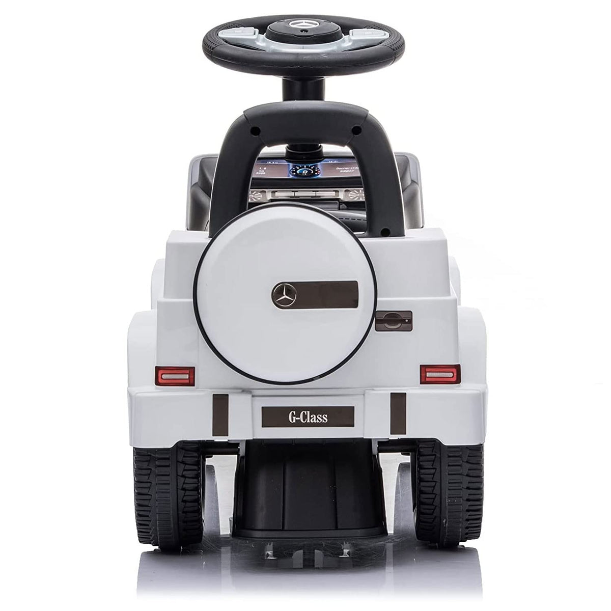 Best Ride On Cars Kids Outdoor Stroller Mercedes G-Wagon Push Car with Working Lights, Horn, and