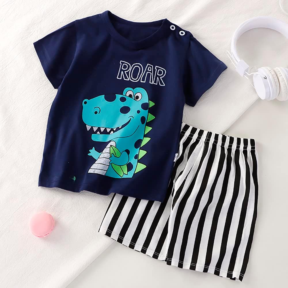 Toddler Baby Boy Clothes for 2t 3t Boys Cute Summer Short Sleeve T-Shirt Tops Shorts Clothes Sets