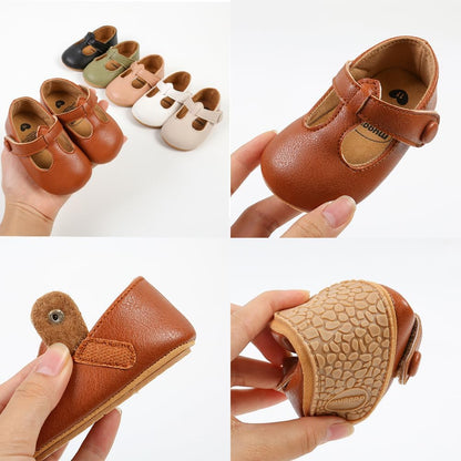 Baby Shoes Mary Jane Flats Non Slip Soft Sole Infant Toddler Sneakers First Walkers Party Christmas