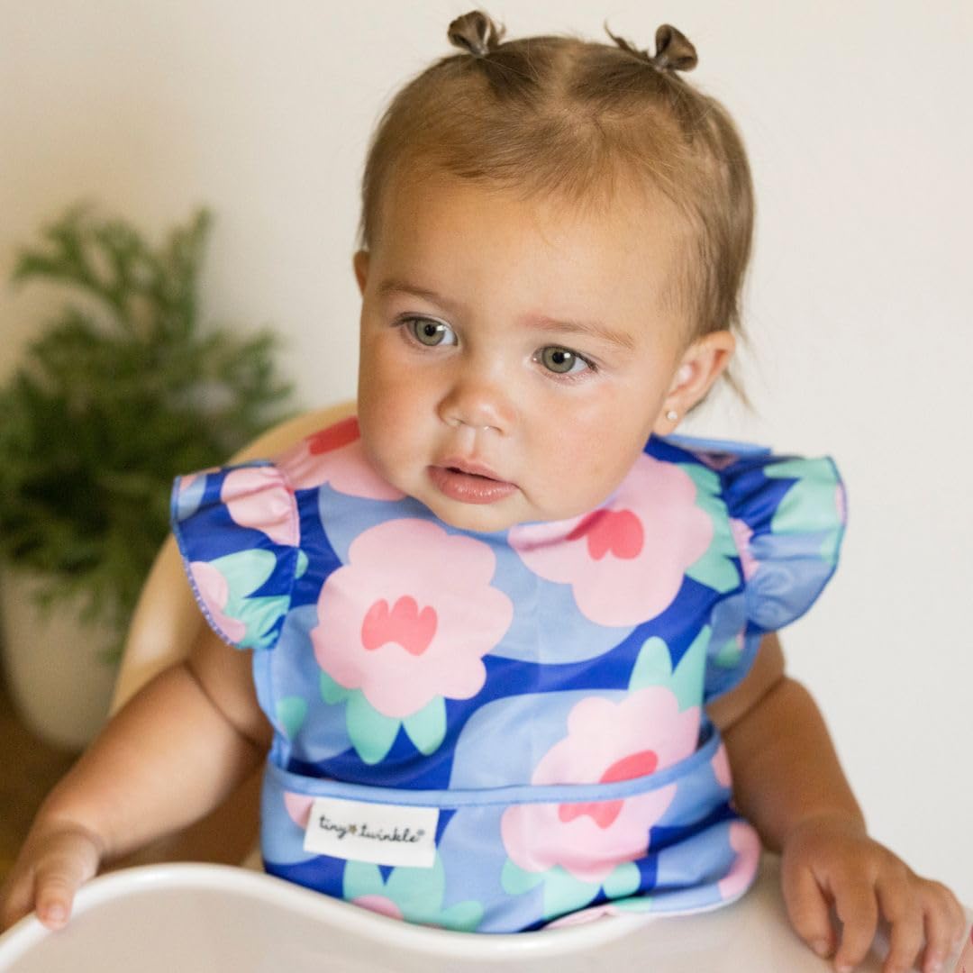 Tiny Twinkle Mess Proof Baby Bib - Waterproof & Lightweight Baby-Led Weaning Apron | 100% Recycled