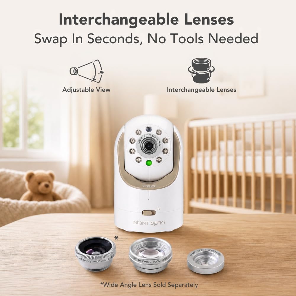 Infant Optics DXR-8 PRO - Patented Active Noise Reduction (ANR), 5” HD Video Baby Monitor with 1