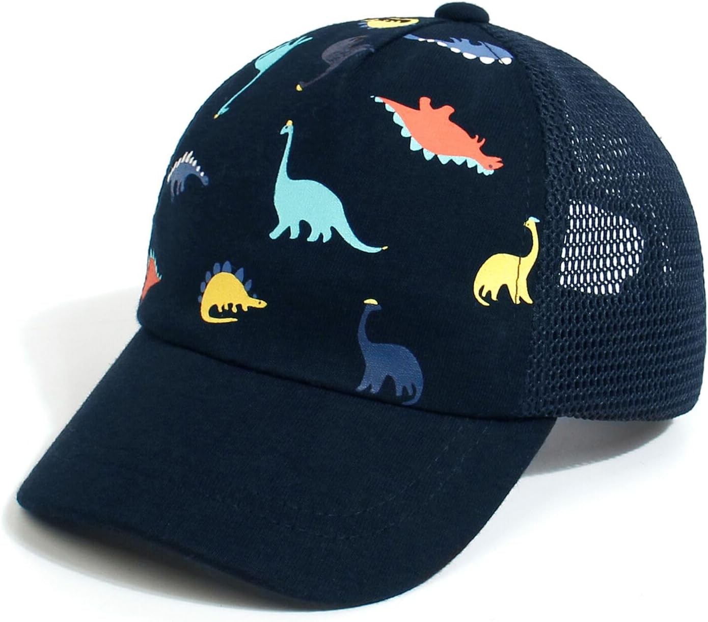 Duoyeree Toddler Baseball Cap Baby Cap Sun hat Print Dinosaur Pattern and Solid Color hat Kids boy