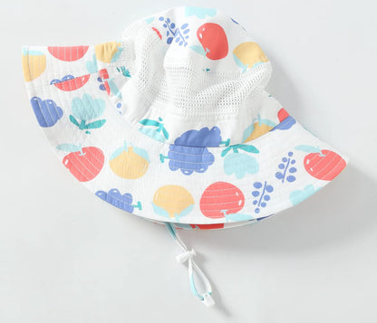 Home Prefer UPF50+ Wide Brim Sun Hat Boys Girls Sun Protection Hat Zoo Beach Swim Safari Bucket Hat