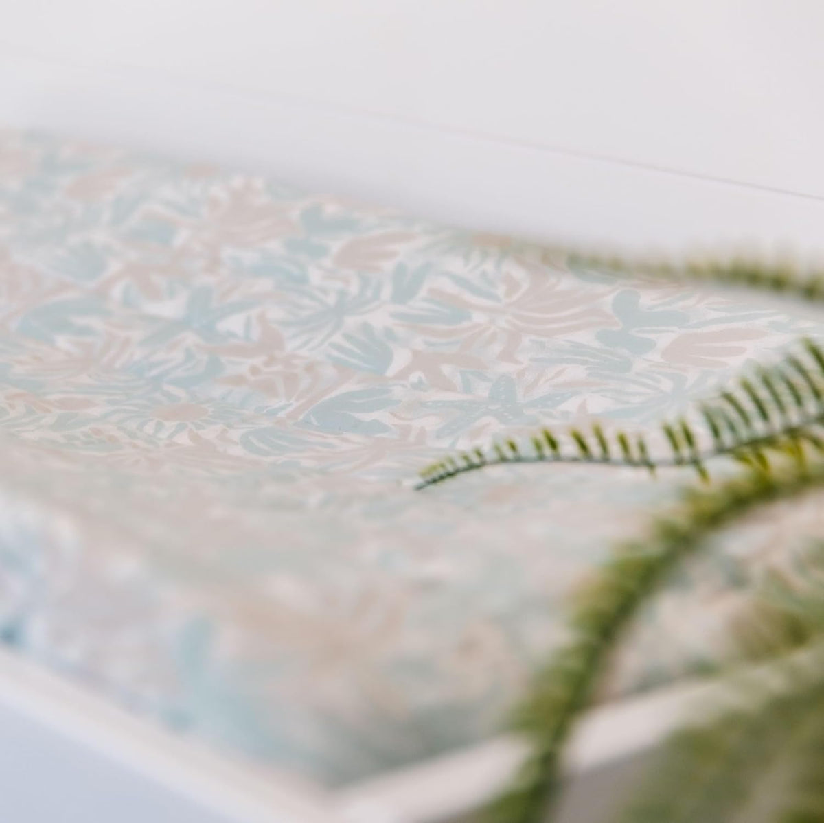 Crane Baby Changing Pad Cover, 100% Cotton Sateen Exterior Change Pad Cover, Beach Life Theme, 16"