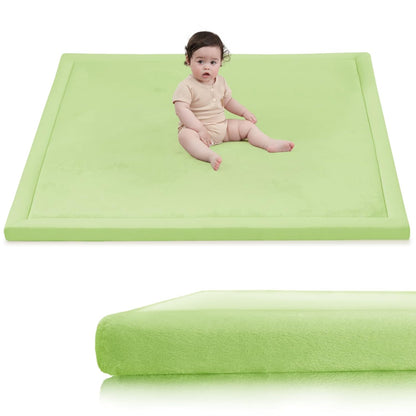 Baby Play Mat for Floor,1.3"Thick Elasti-Foam 50x50 Playpen Mat for Toddlers Infant