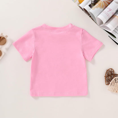 Happy Town Toddler Clothes Baby Boy Girl Smiley Face Shirt Short Sleeve T-Shirt Tee Summer Tops