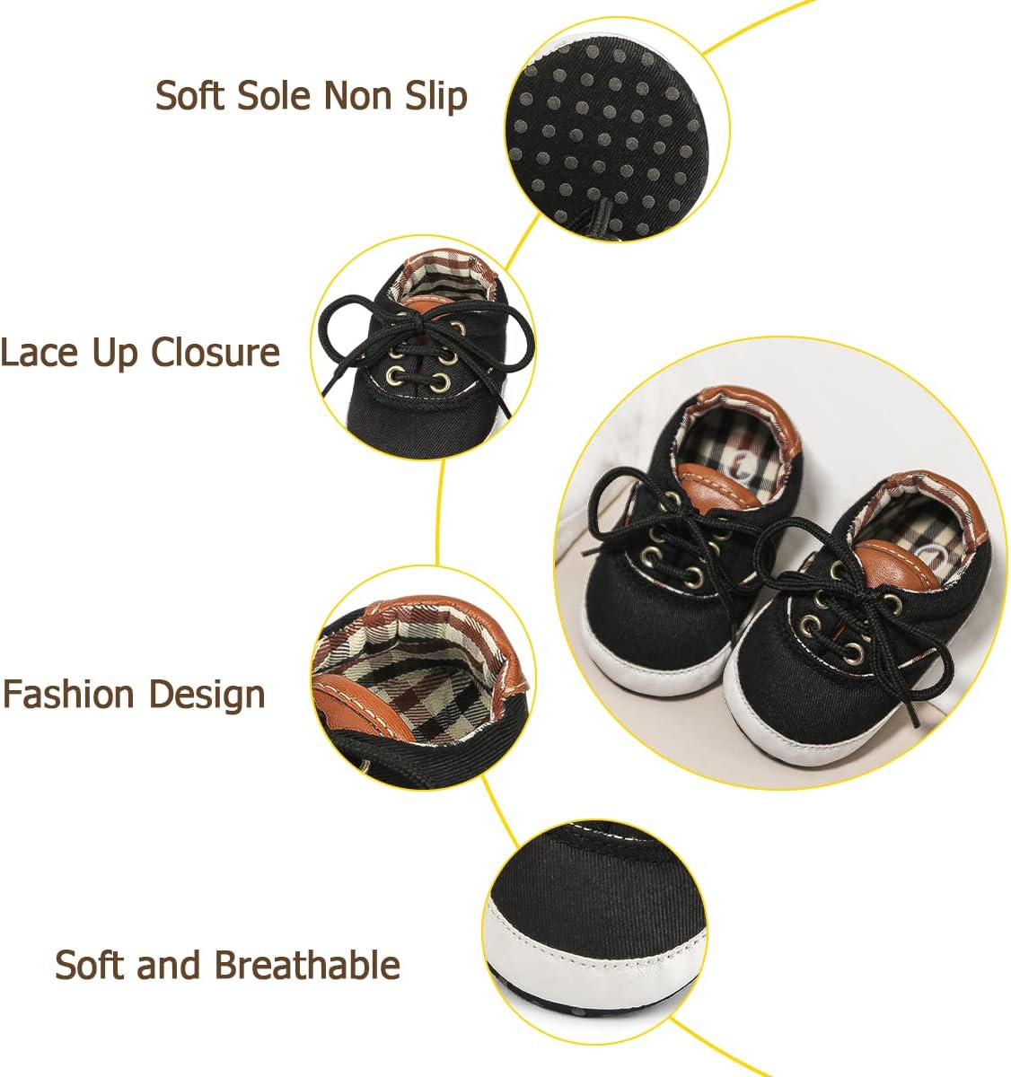 Morbido Infant Baby Boys Girls Canvas Sneaker Toddler Slip On Anti Skid Newborn First Walkers Candy