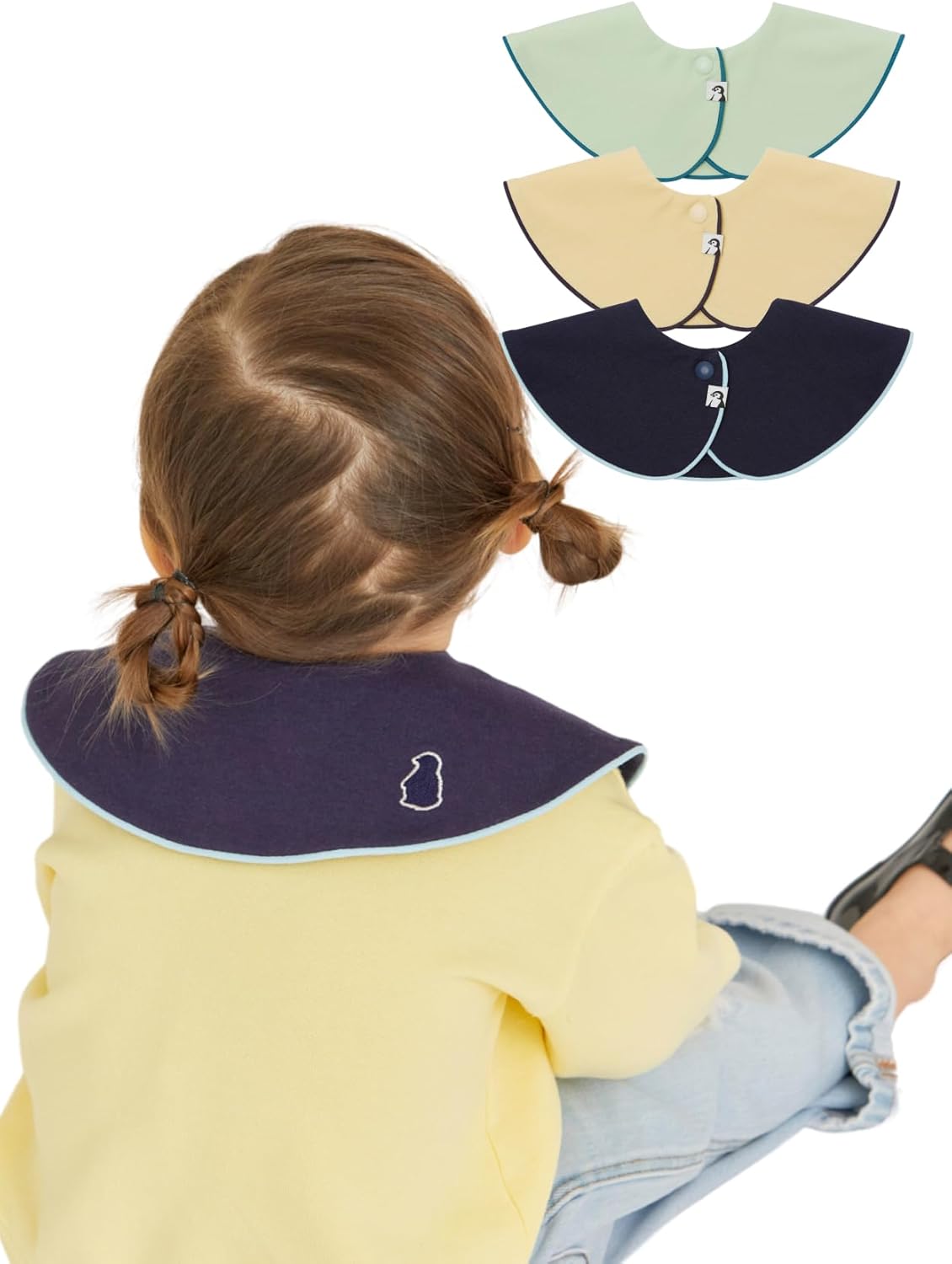 Konny Baby Bibs 5-Pack, 360 ° Rotate, Soft and Absorbent Bandana Drooling for Boys Girls baby