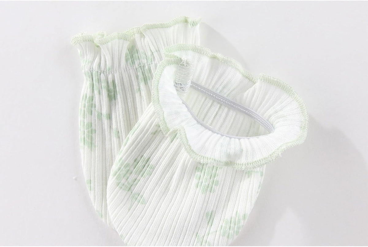 5 Pairs Baby Not Scratch Mittens 0-6 Months New Born Boy Girl Gloves Cute Infant Accessories