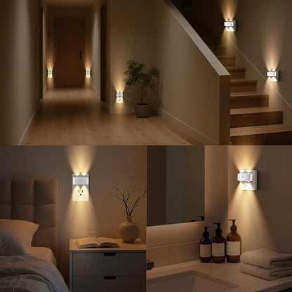 Night Light Plug into Wall, 4 Pack LED Night Lights,Rotatable Plug Night Lights,Dusk to Dawn Light