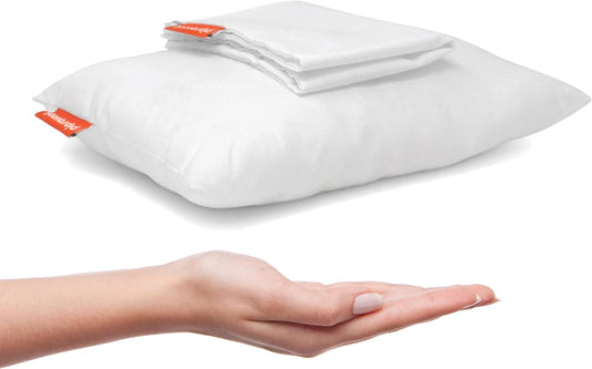 Pipsqueak Pillow - Small, Mini, Tiny - 11 x 7 in - Perfect for Travel, Cars, Airplanes, Camping