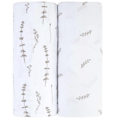 Ely’s & Co. Changing Pad Cover, Diaper Changing Table Sheets, 2 Pack, Cradle Sheet Set for Baby