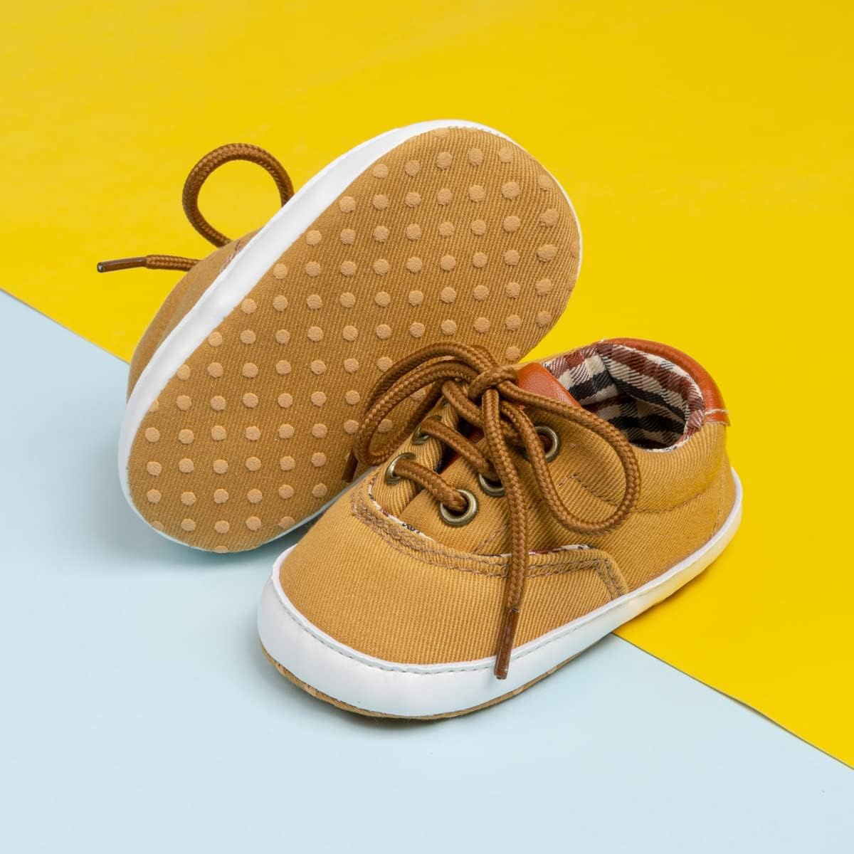 Morbido Infant Baby Boys Girls Canvas Sneaker Toddler Slip On Anti Skid Newborn First Walkers Candy