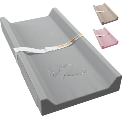 Vegan Leather Baby Changing Pad, Waterproof & Wipeable Soft Diaper Changing Mat 32" x 16.6"