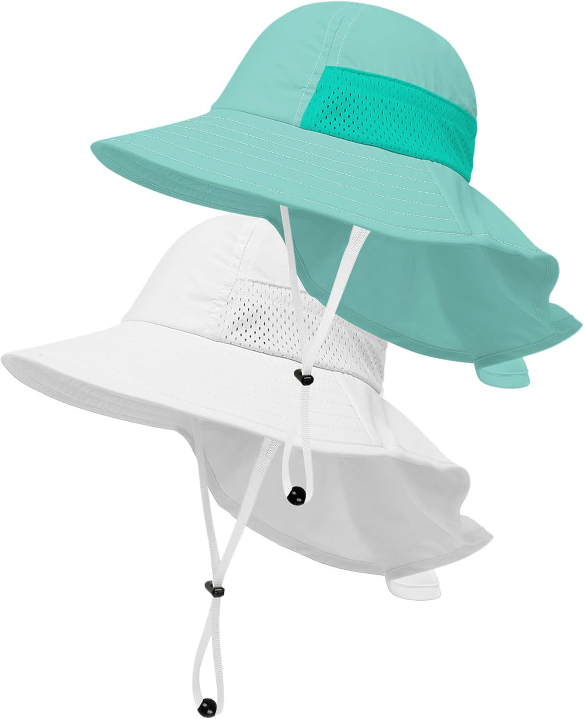 Toddler Baby Sun Hat Kids Summer UPF 50+ for Boys Girls Adjustable Beach Hats with Bucket Wide Brim