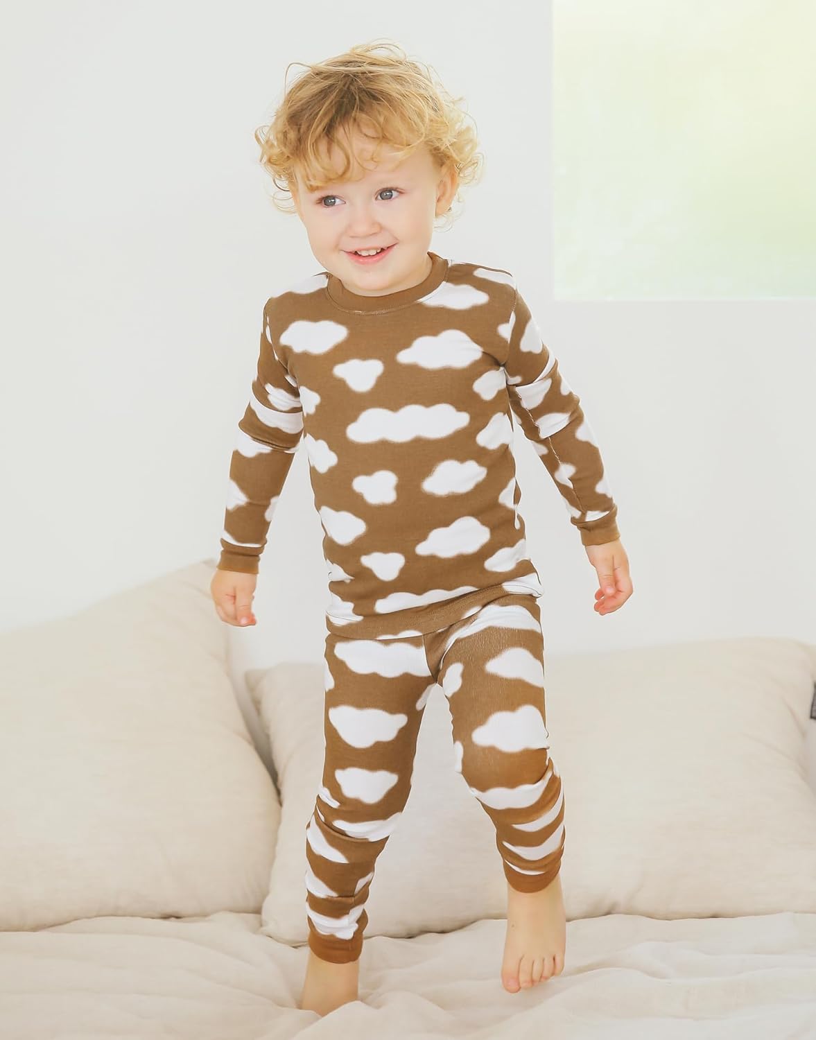 VAENAIT BABY 6M-12Y Kids Unisex Girls & Boys Soft Comfy Modal Tencel Sleepwear Pajamas 2pcs or 4pcs