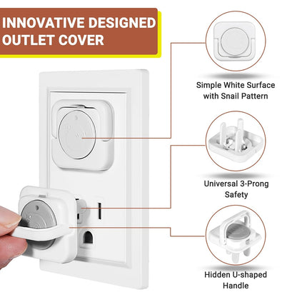Outlet Covers Baby Proofing, 40 Pack Child Proof Plug Socket Covers Electric Plug Protectors Safety