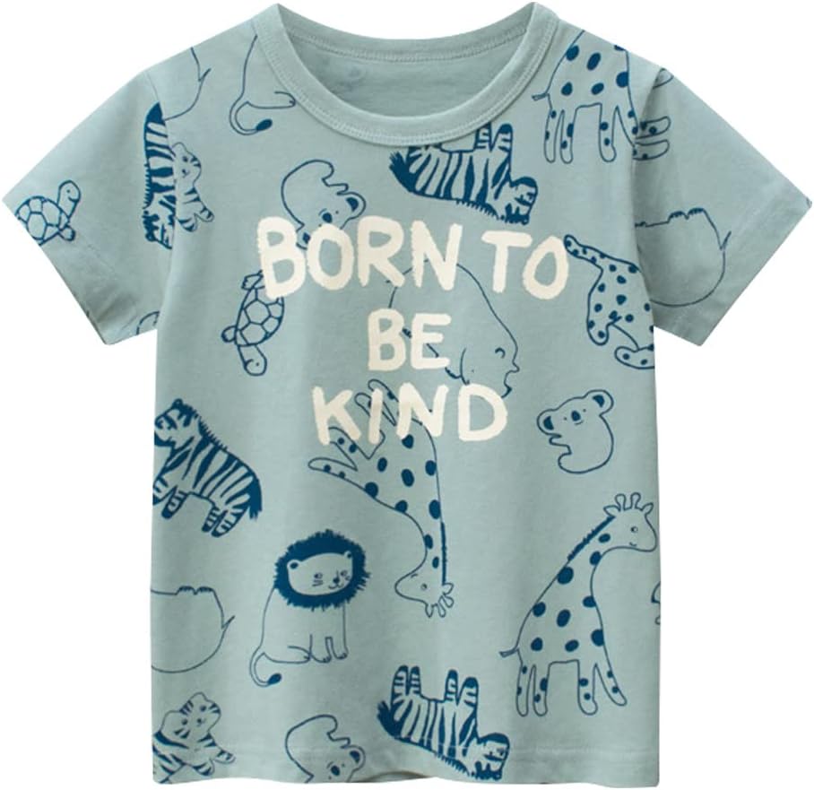 Boys' 4-Pack Excavator Short Sleeve Crewneck T-Shirts Top Tee Size 2-7 Years Toddler Boys' Value