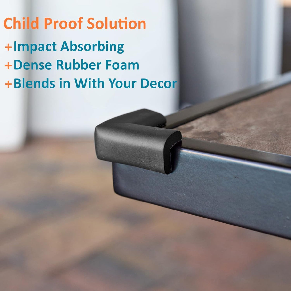 Baby Proof Corners & 15ft Edges with Furniture Corner & Edge Safety Bumpers, Impact-Absorbent