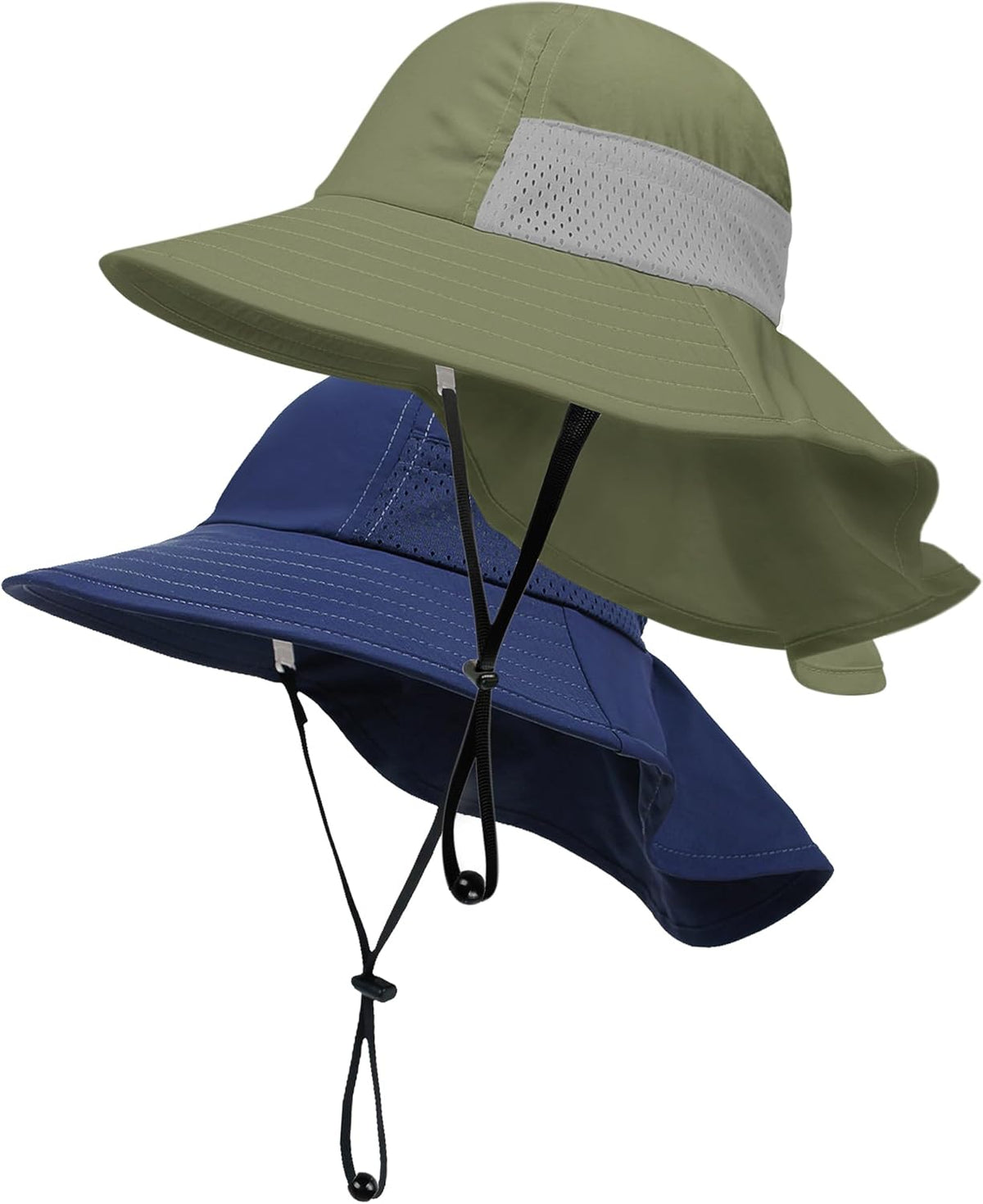 Toddler Baby Sun Hat Kids Summer UPF 50+ for Boys Girls Adjustable Beach Hats with Bucket Wide Brim