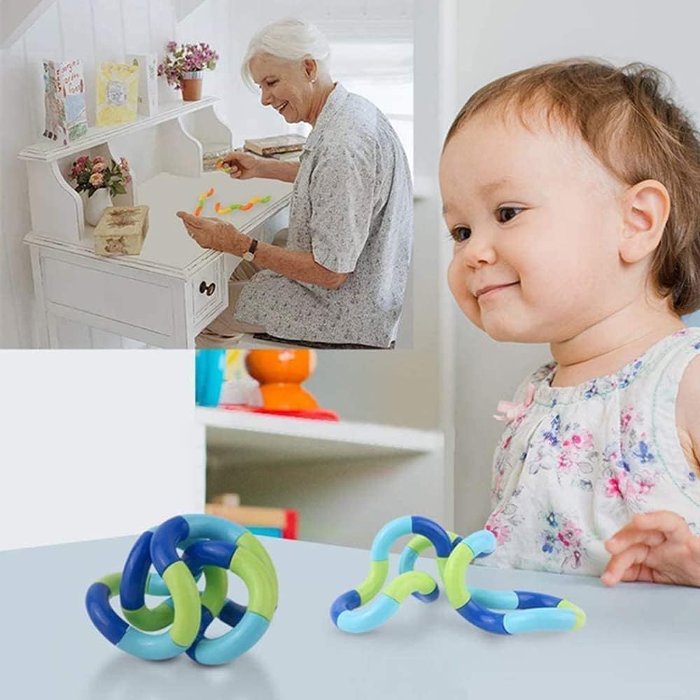 20 PCS Multicolored Quiet Fidgets Toys for Unique Fidget Experience, Anti Anxiety Sensory Toys
