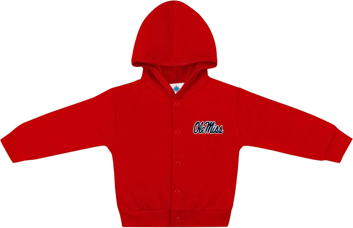 Creative Knitwear College Baby Snap Hooded Jacket - Team Logo, Multiple Colors, for Boys & Girls