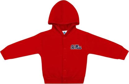Creative Knitwear College Baby Snap Hooded Jacket - Team Logo, Multiple Colors, for Boys & Girls