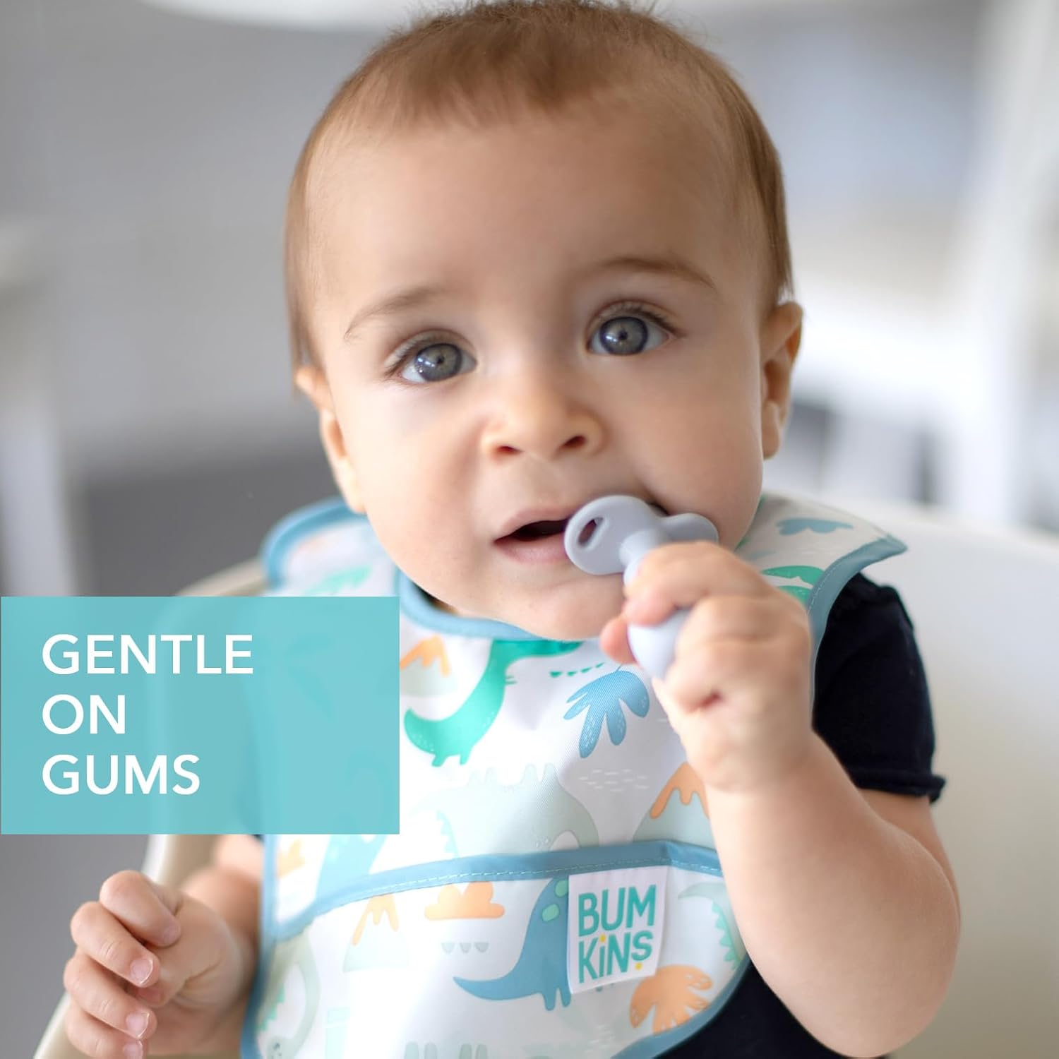 Bumkins Baby Utensils Set, Chewtensils Silicone Spoons for Dipping, Self-Feeding, Baby Led Weaning