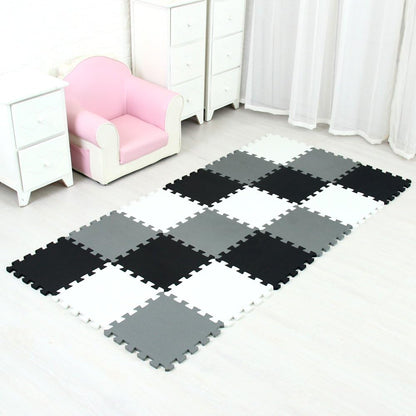 MQIAOHAM® 18 Pieces Puzzle Play Mats, Soft Baby Play Mat, Kids Interlocking Foam Floor Tiles