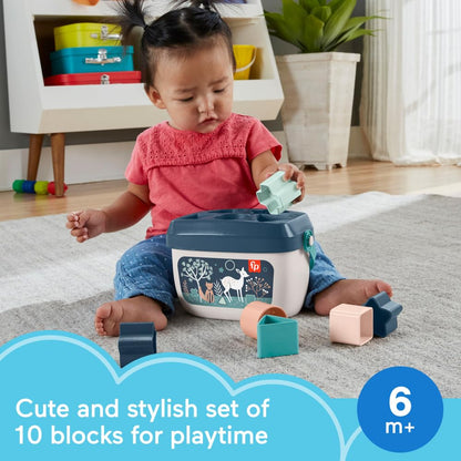Fisher-Price Baby’s First BlocksToy Set, Navy Fawn