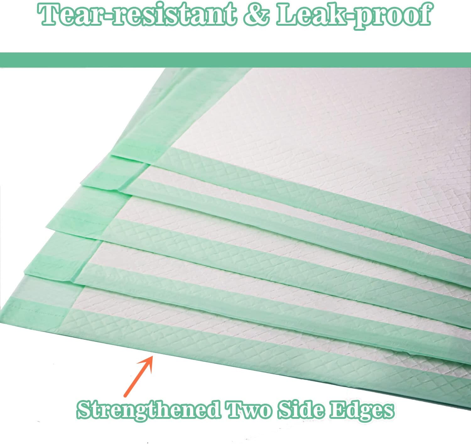 Disposable Underpads with Adhesive Tapes 23'' X 36'' Chucks Pads Heavy Absorbency Incontinence