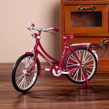 Miniature Alloy Bicycle Collections Bookshelf Decor, Metal Art Home Accessories, Desk Accessories