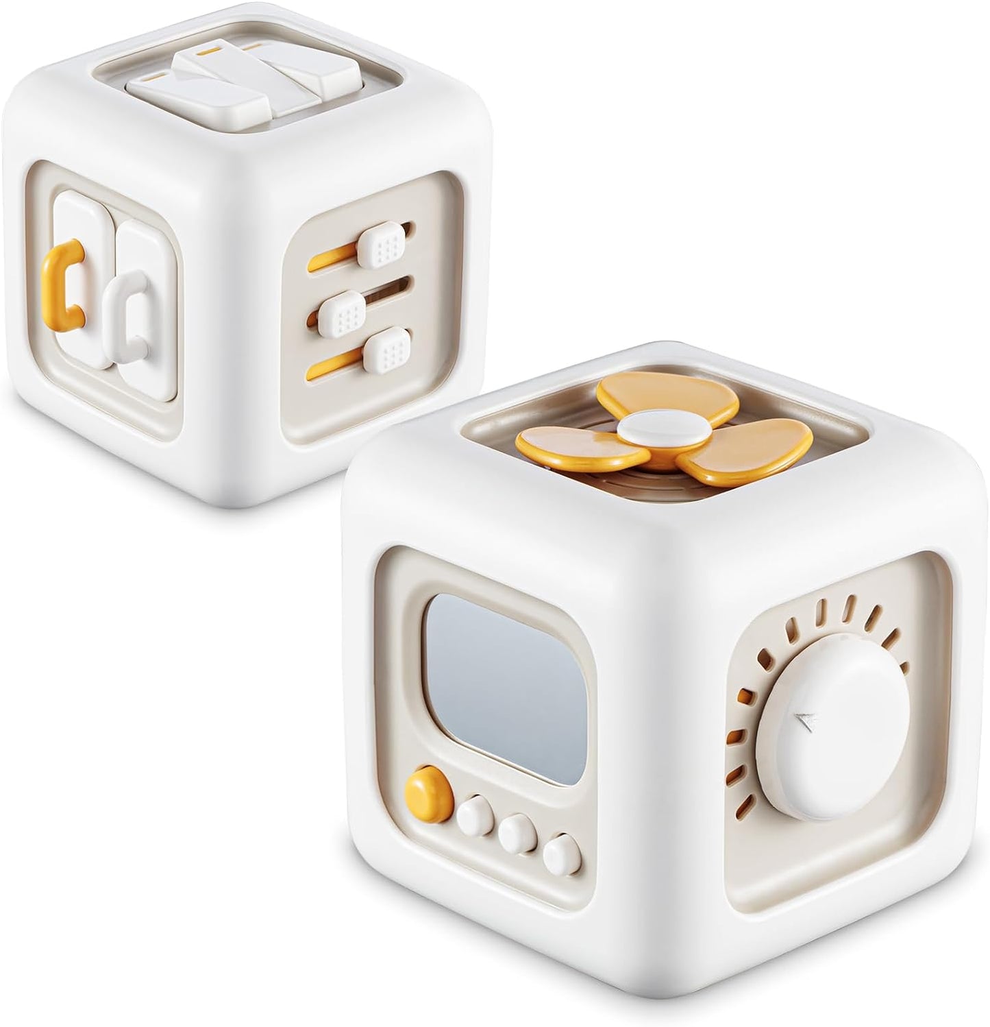 Busy Cube Toys for 1 Year Old Boy, Montessori Toys for 1+ Year Old, Travel Sensory Toys for