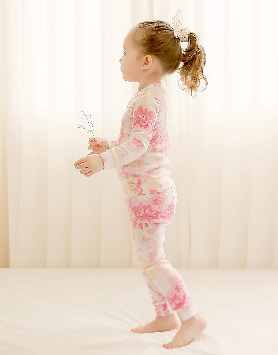 VAENAIT BABY 12M-12Y Toddler Kids Boys Girls 100% Cotton Marbling Tiedye Sung Fit Sleepwear Pajamas