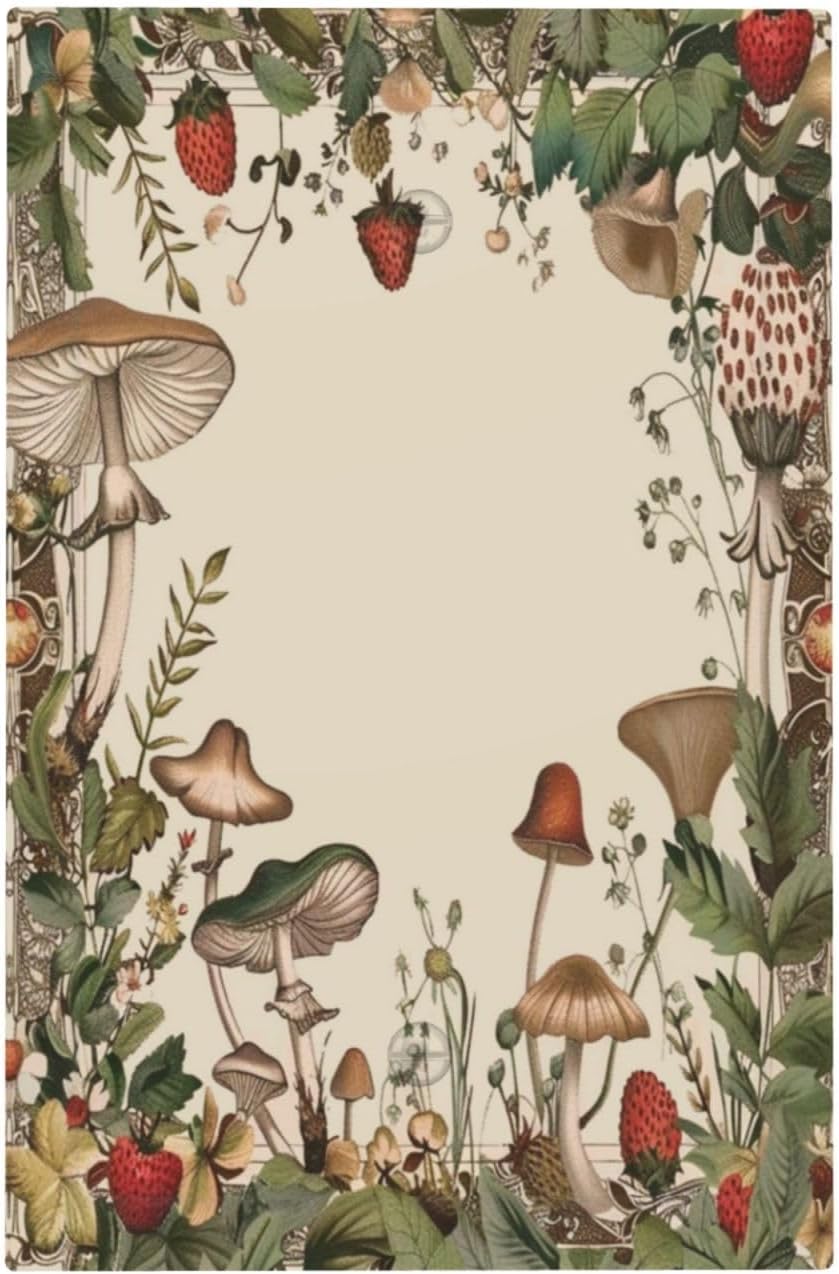 Decorative Switch Covers Plate Rustic Mushroom Garden Red Strawberry 1 Gang No Device Single Blank
