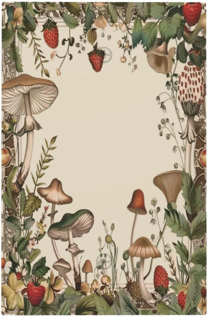 Decorative Switch Covers Plate Rustic Mushroom Garden Red Strawberry 1 Gang No Device Single Blank