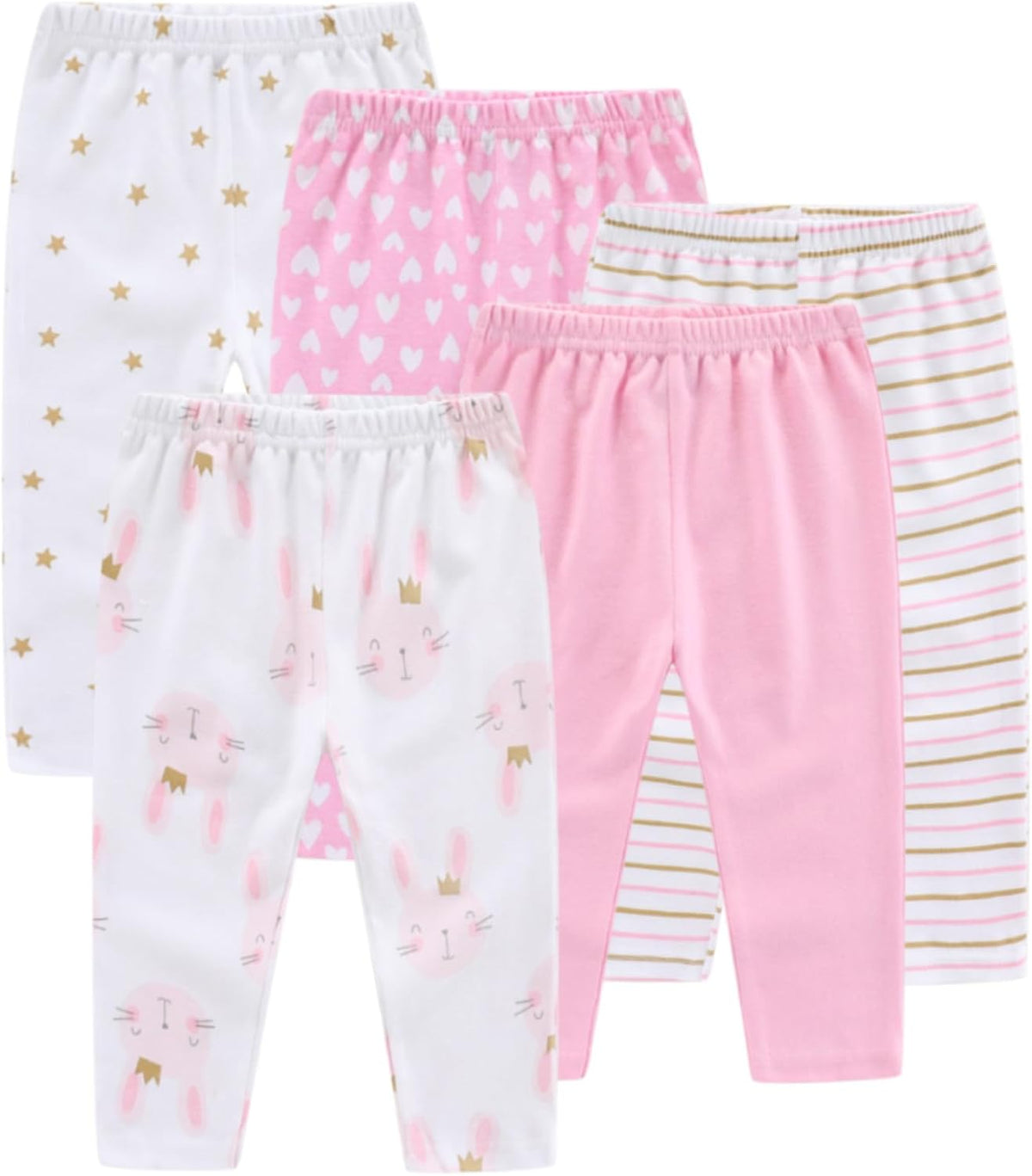 Newborn Layette Gift Set Bodysuits Pants for Baby Girl and Boy 24 Piece 100% Cotton Essentials and