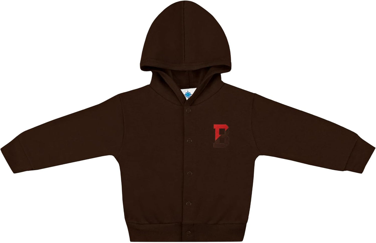 Creative Knitwear College Baby Snap Hooded Jacket - Team Logo, Multiple Colors, for Boys & Girls