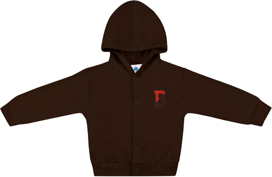 Creative Knitwear College Baby Snap Hooded Jacket - Team Logo, Multiple Colors, for Boys & Girls