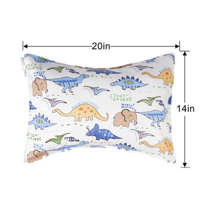 ALVABABY Toddler Pillowcases, Fits 14x19 in Kids Pillow, 2 Pack Organic Cotton Baby Pillow Cover