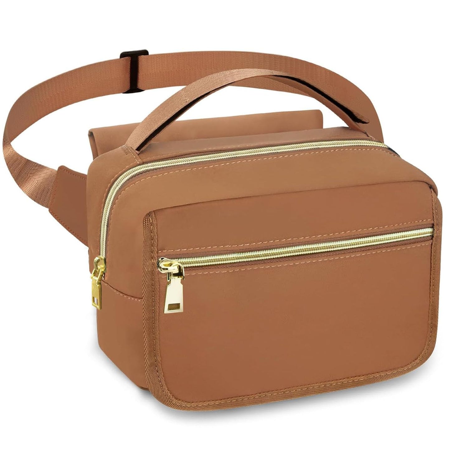 printe Small Diaper Bag with Portable Changing Pad, Crossbody Women Waist Bag with Wipes Pocket for