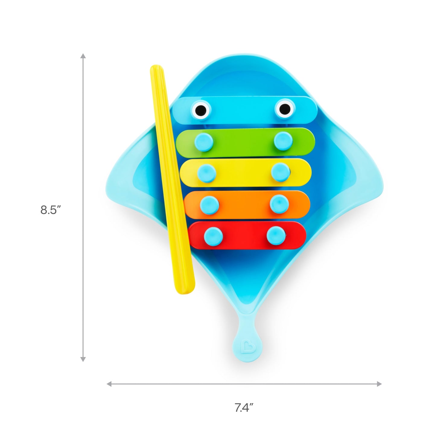 Munchkin® Bath Beats™ Bath Toy, Musical Set Includes Xylophone, Bath Drum & Shakers, Fun for